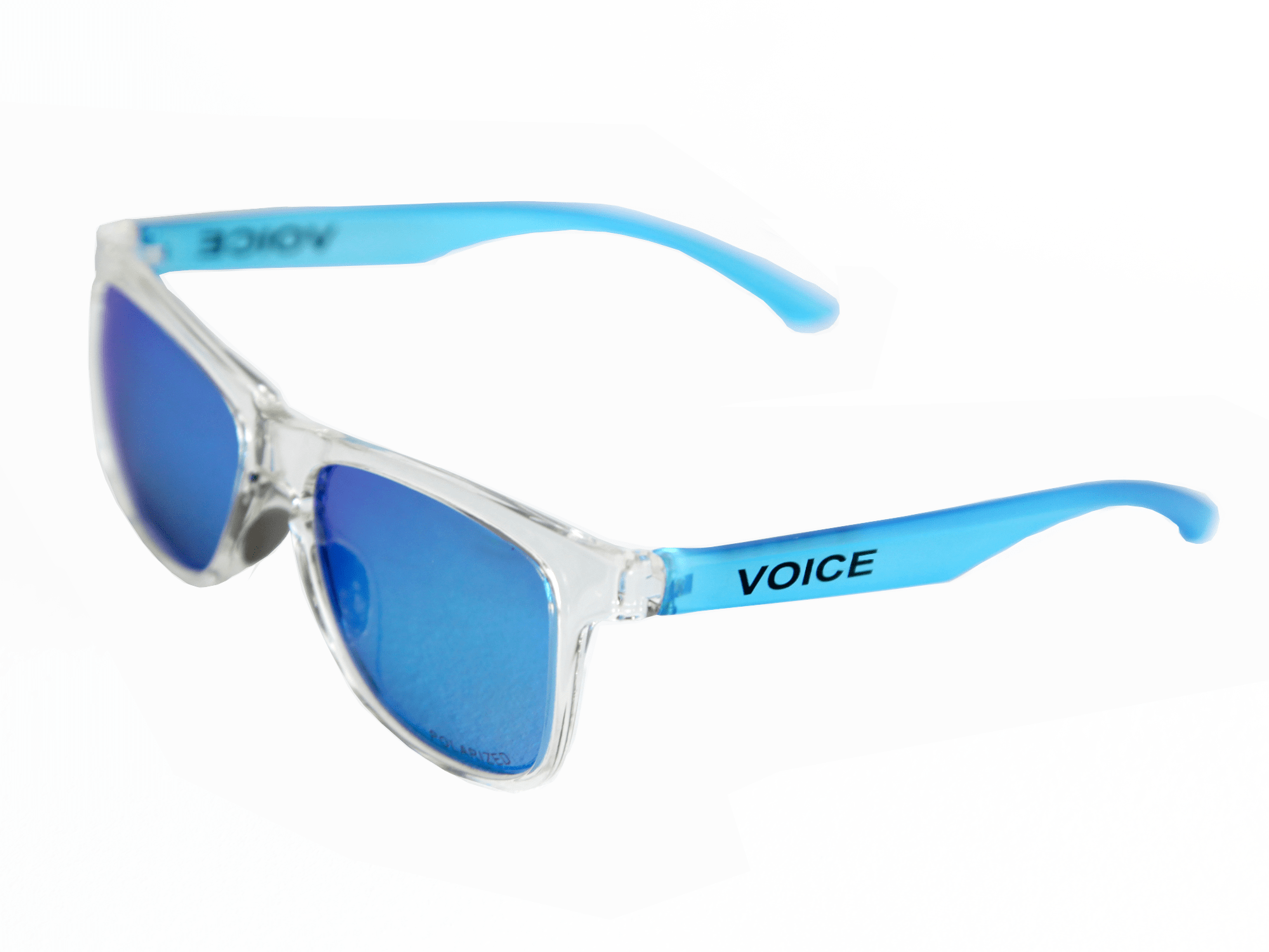 Gafas casual polarizadas VOICE Classic Blue transparentes