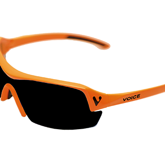 gafas de sol deportivas inverse naranja - lente negra