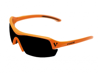 gafas de sol deportivas inverse naranja - lente negra