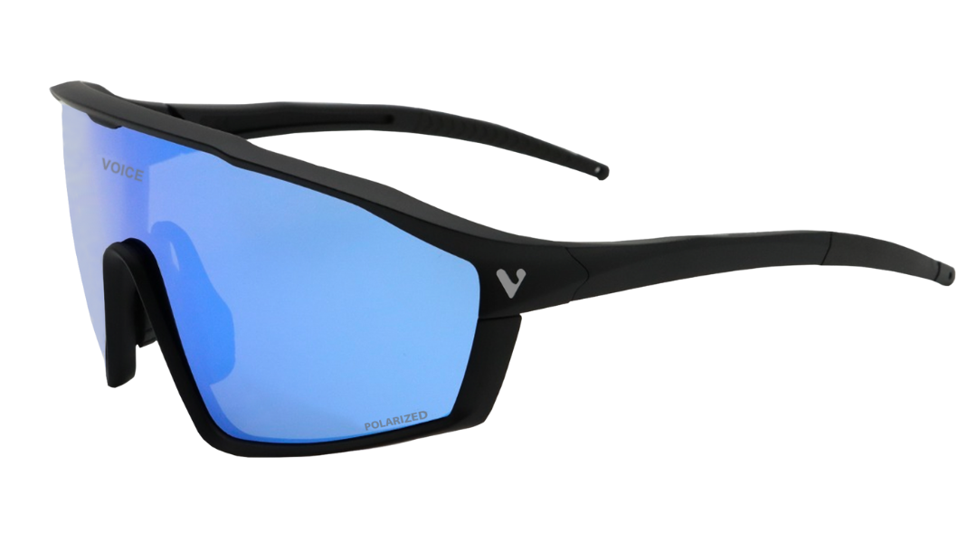 Gafa deportiva VOICE KORO Black con lente azul polarizada