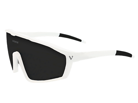 Gafas deportivas KORO White - Lente negra polarizada